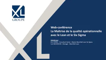 Maîtrise de la qualité opérationnelle avec le Lean et le Six Sigma